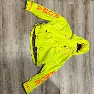 Not authentic fendi and neon yellow coat